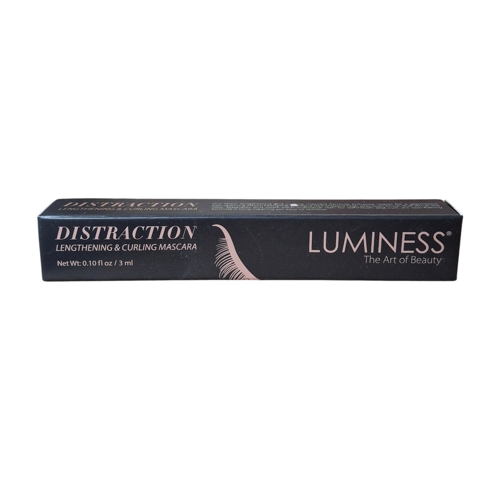 Luminess Distraction Lengthening & Curling Mascara Black LMCEDMV2 0.10oz 3ml NIB